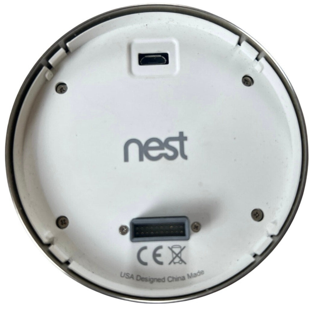 Nest Thermostat Round Smart WiFi Silver Display Unit Only Made In China
