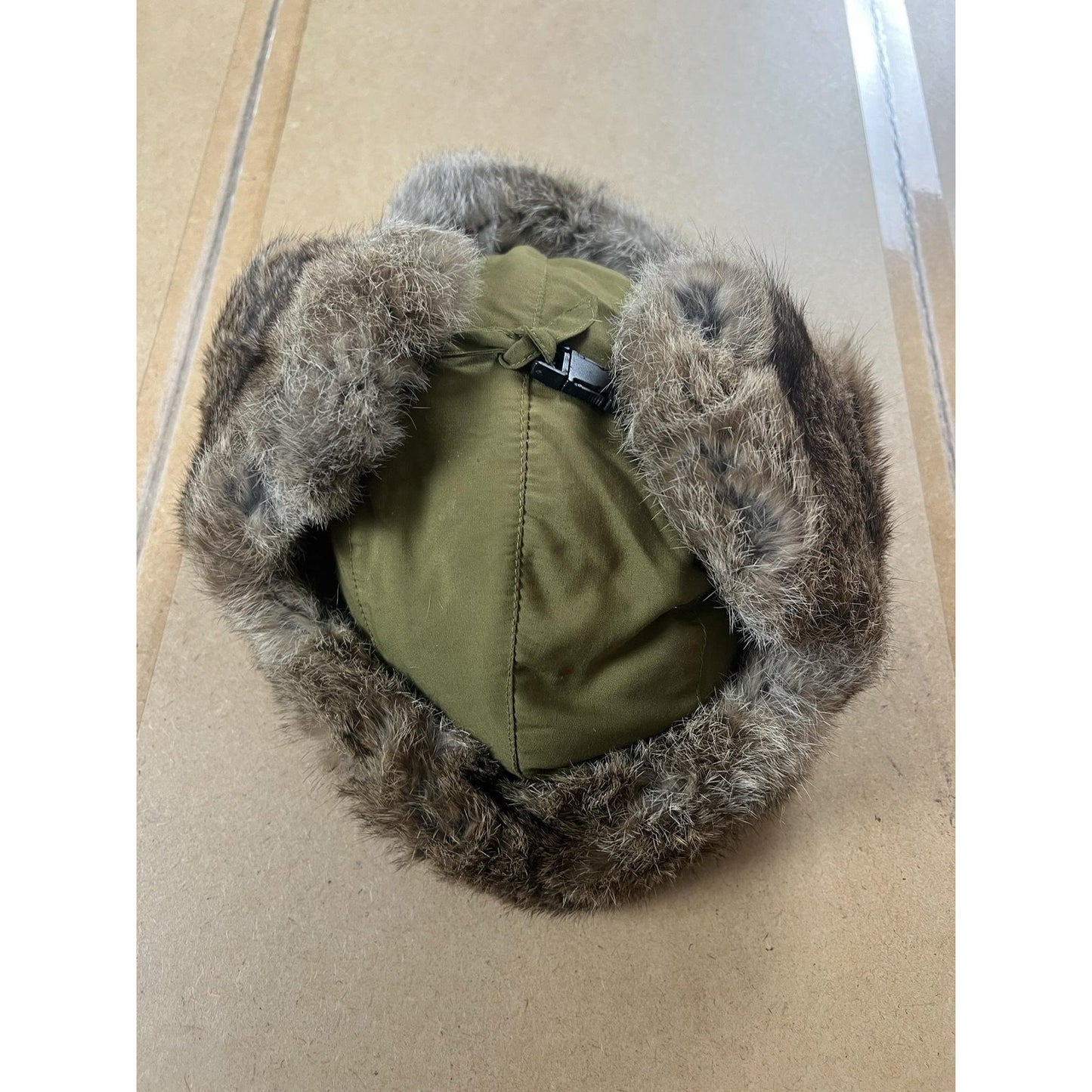 Trapper Hat Mens XL Brown Faux Fur Ear Flap Lined Insulated Adjustable Winter