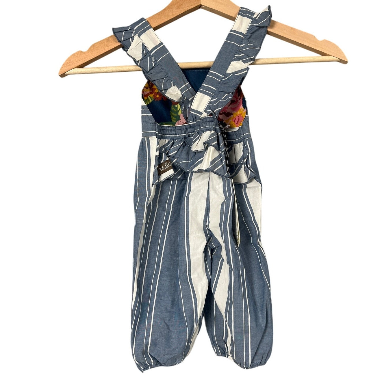 Matilda Jane Clothing W/ Joanna Gaines NWT Overalls Striped 0-3 Toddler