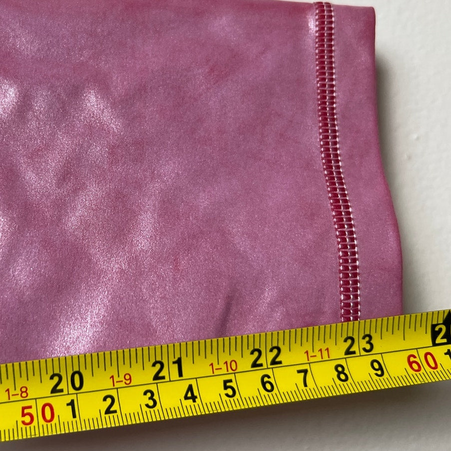 Zyia Active Luxe Pink Metallic leggings Women 6/8