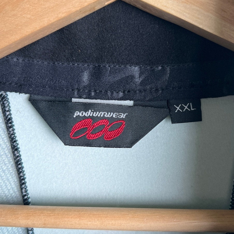 Podiumwear 000 Size 2XL Full Zip Plaid Green Lightweight Jacket Performance