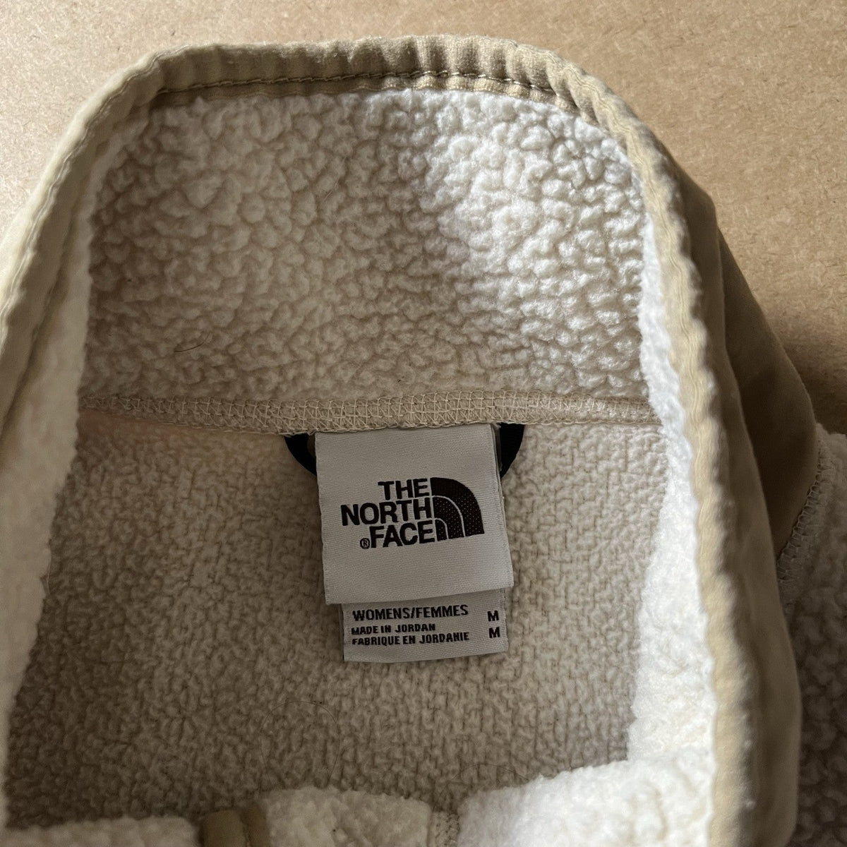 The North Face Sweater Womens M White Pullover Fleece Mock Neck Pockets