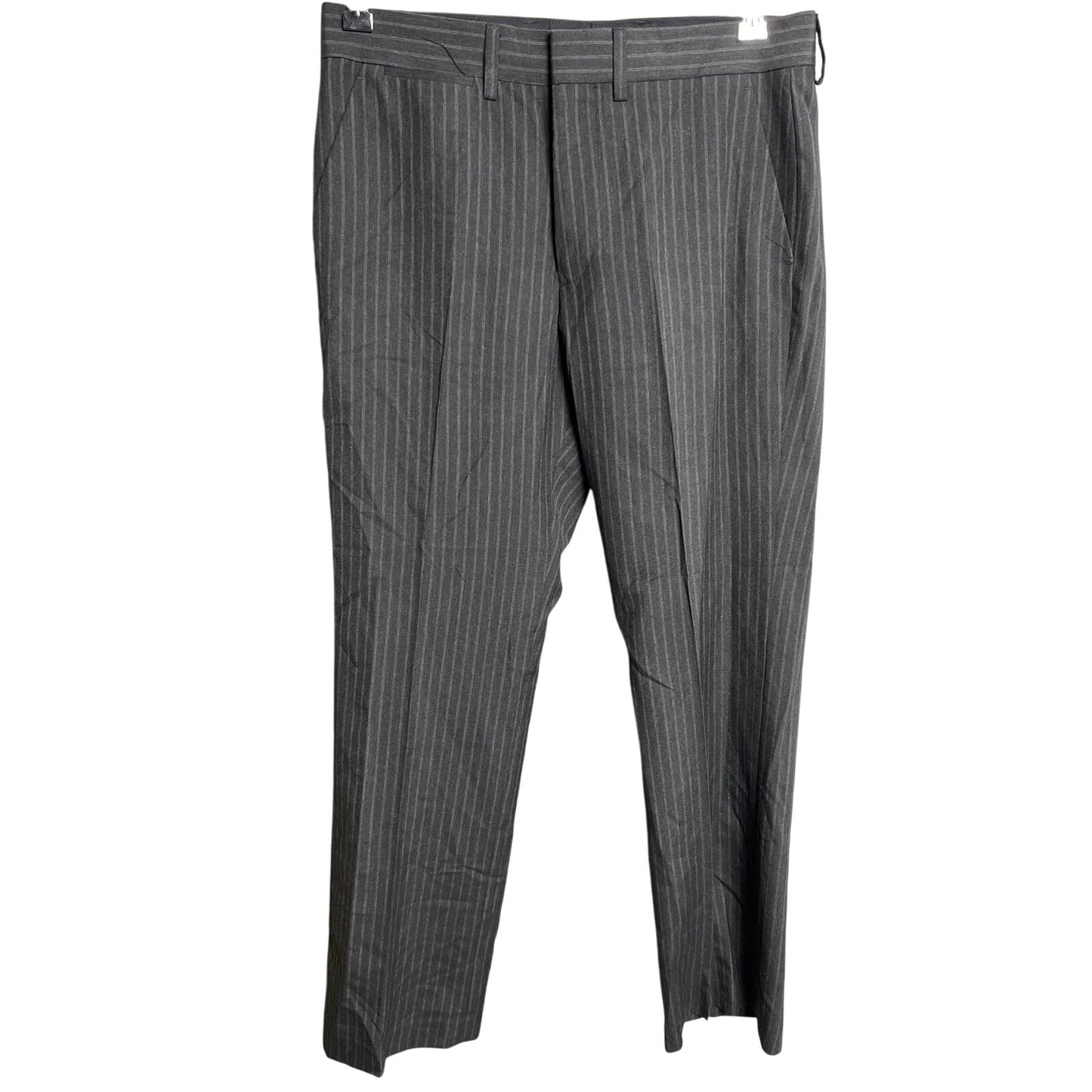 Express Producer 30 Gray Pin Stripped Dress Pants Mens