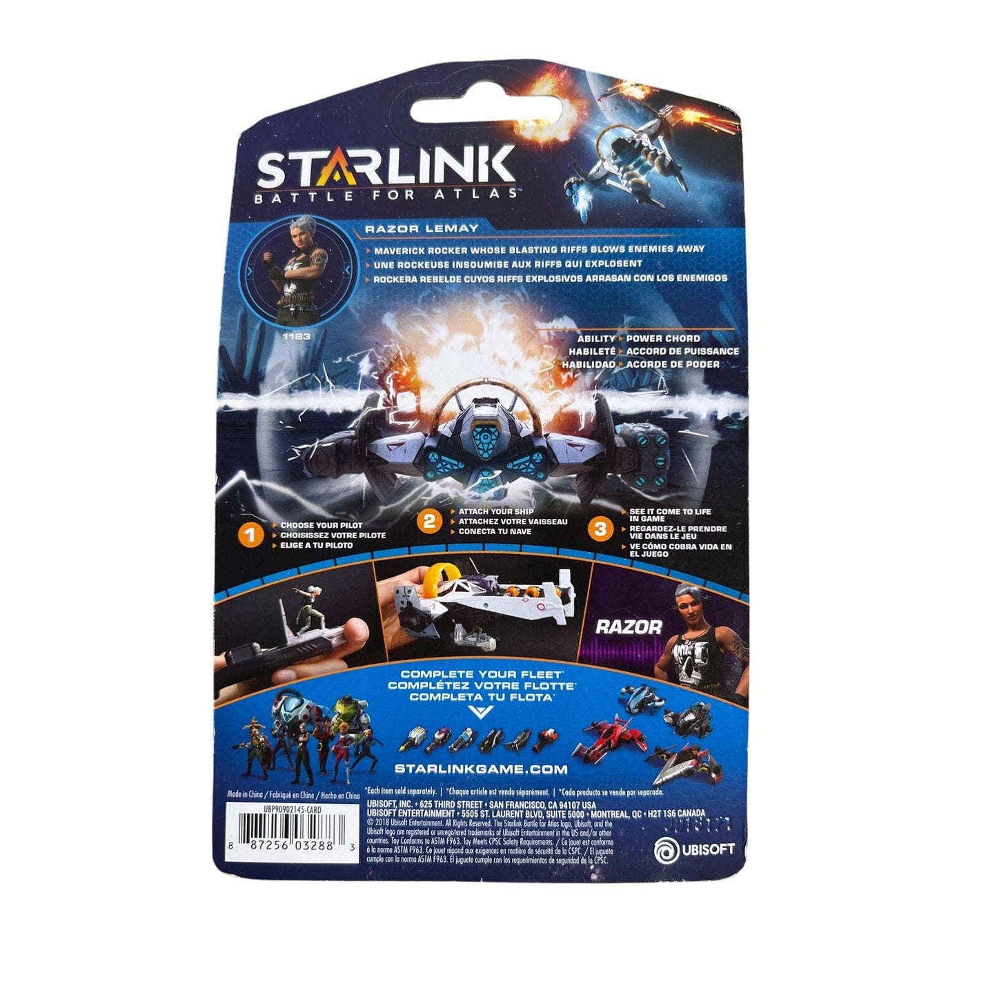 NWT Starlink Character Pilot Razor Lemay Battle For Atlas Video Game Figure