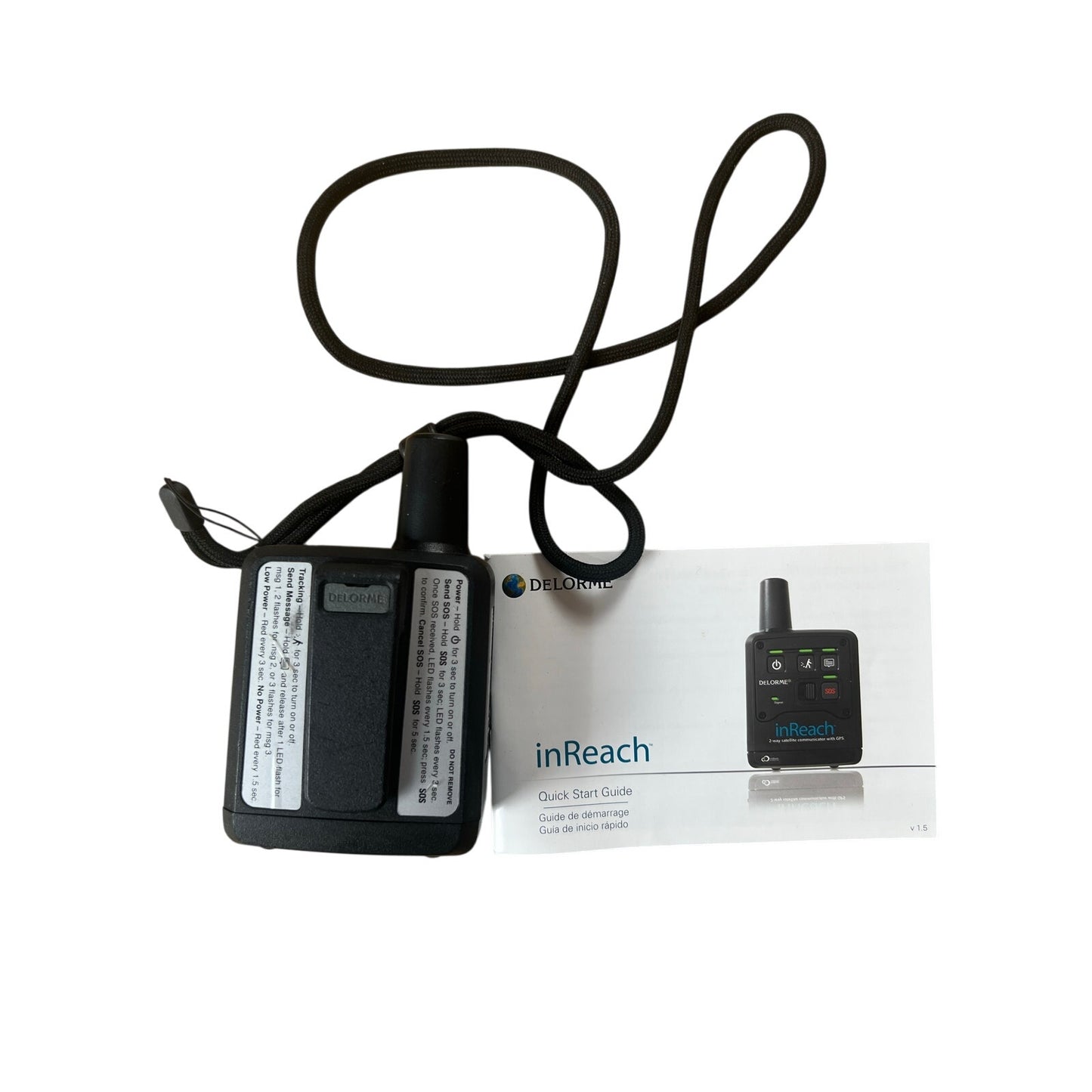 DeLorme InReach 2-Way Satellite Communicator GPS Black Made In United States