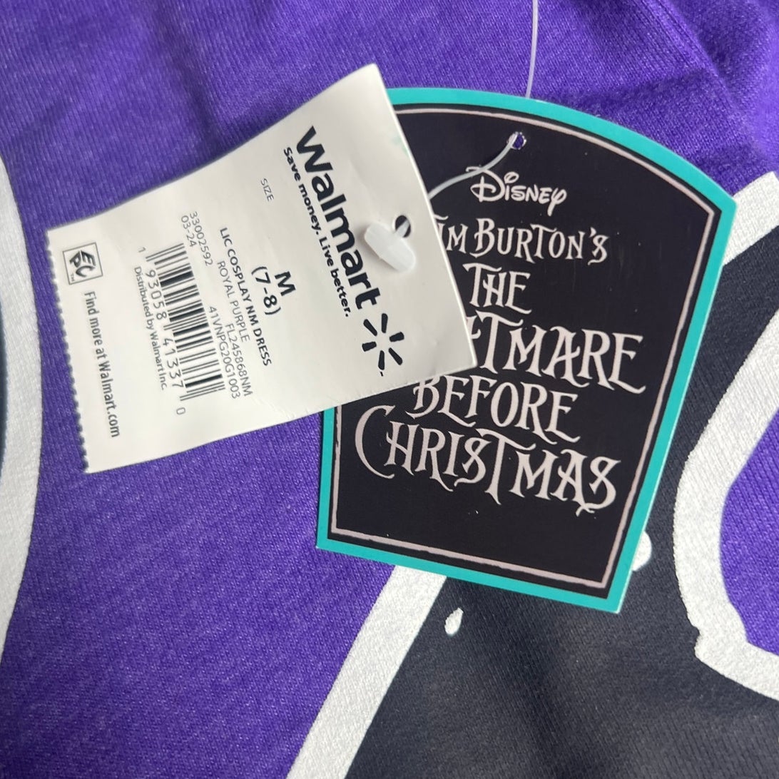 NWT Nightmare Before Christmas Halloween  Hoodie Dress with Long Sleeves Size M