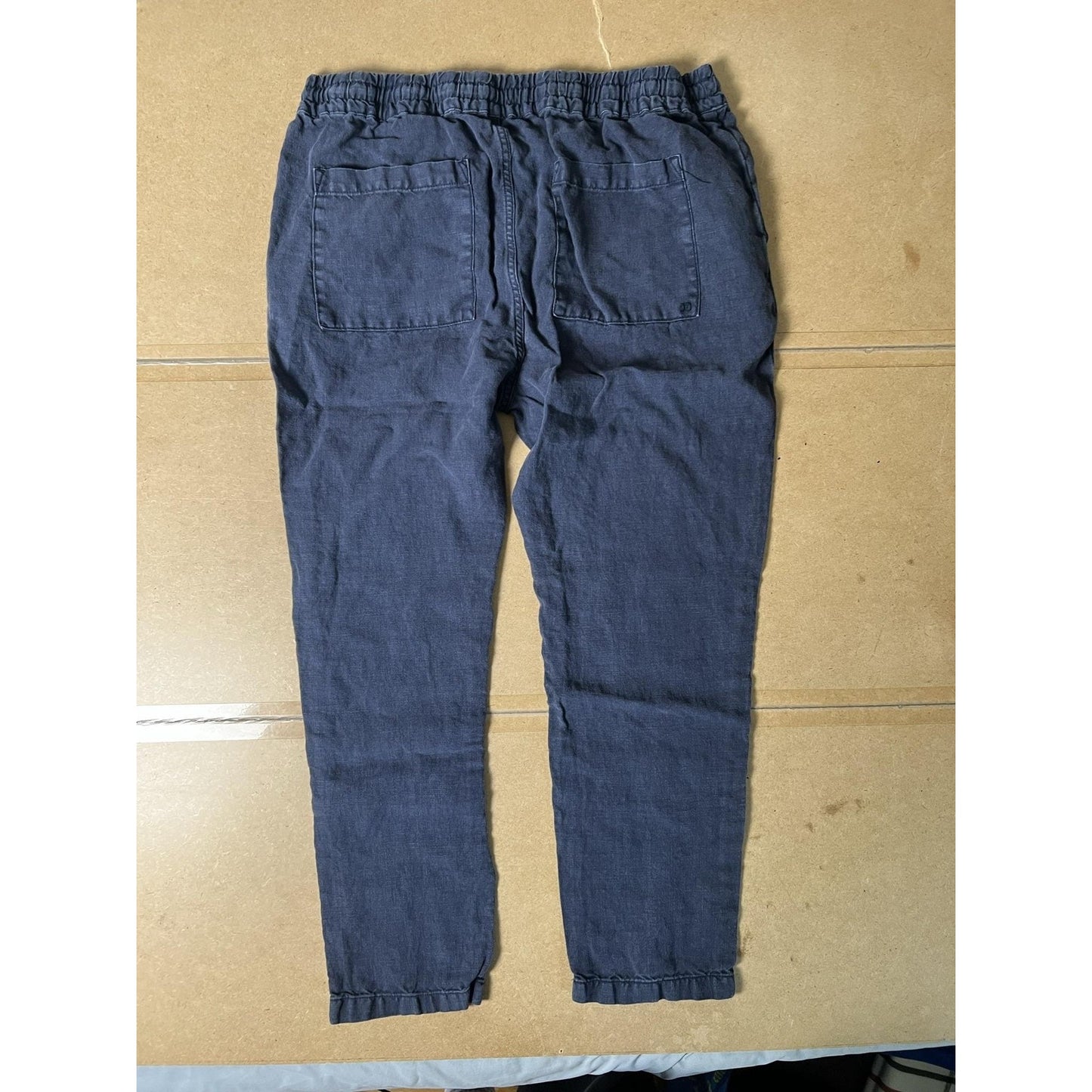 Joe's Jeans Pants Unisex 30 Blue Jogger Linen Slim Elastic Drawstring Pockets