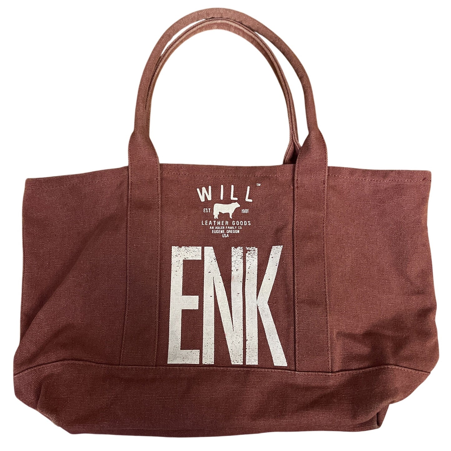 WILL LEATHER GOODS ENK Pink Canvas Tote Bag Oregon