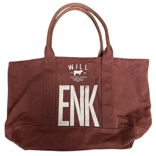 WILL LEATHER GOODS ENK Pink Canvas Tote Bag Oregon