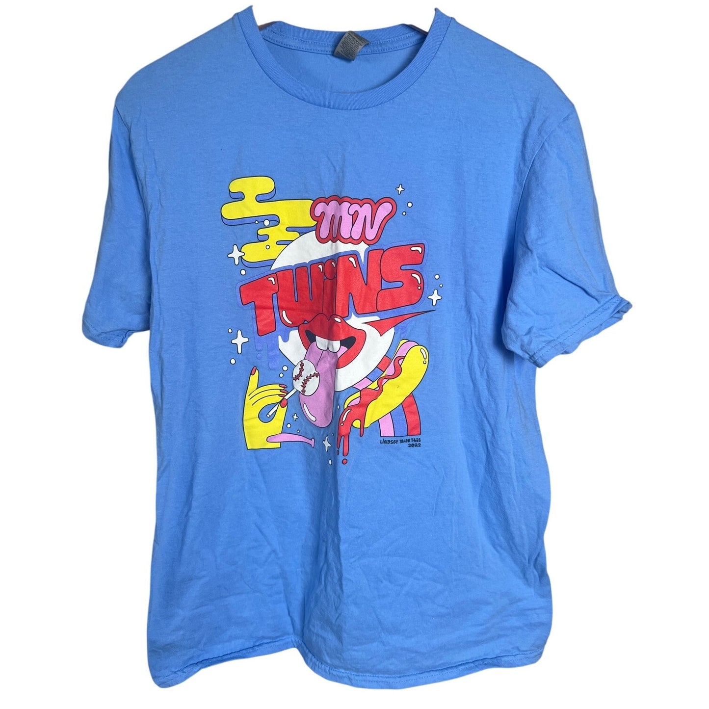 My Twins Blue Gildan Baseball Large T-shirt 2022