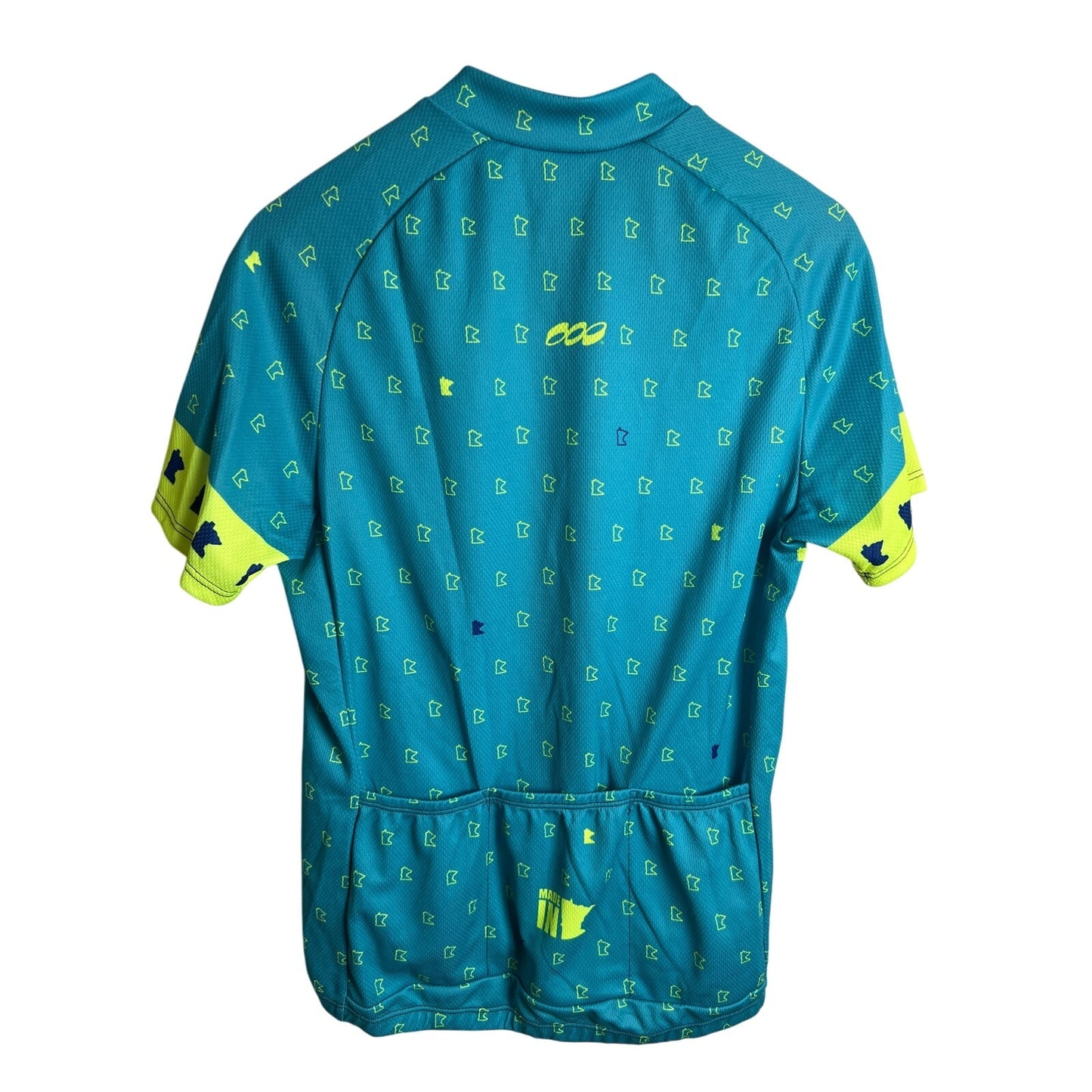 Podiumwear Women's L Blue and Green Cycling Jersey