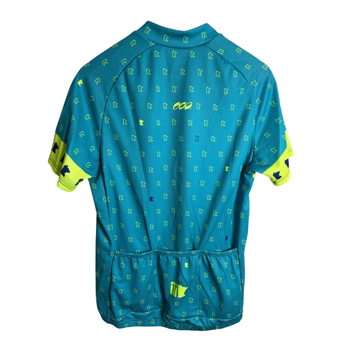 Podiumwear Women's L Blue and Green Cycling Jersey