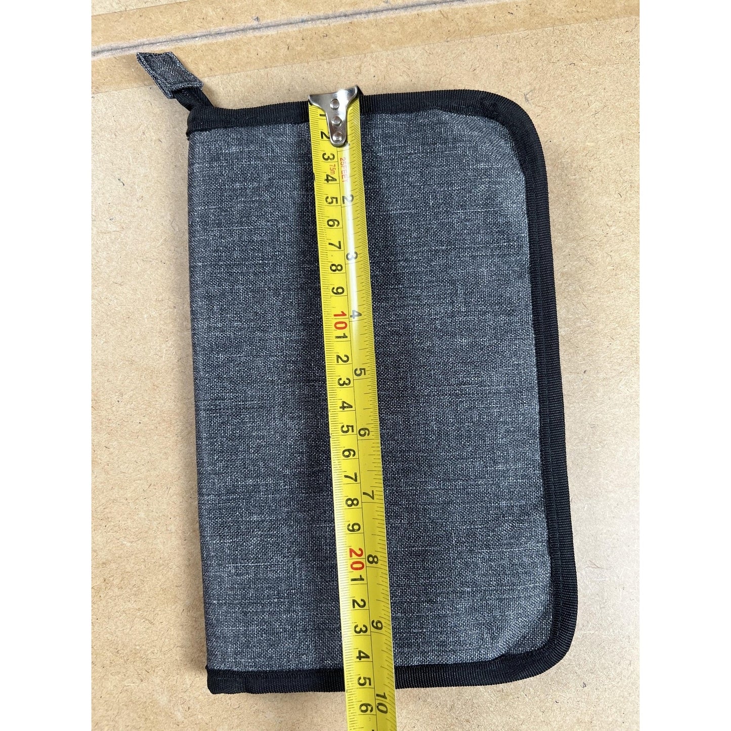 Thirty-One Gray Brush Holder Travel Pouch Polyester Zipper Pockets Organizer