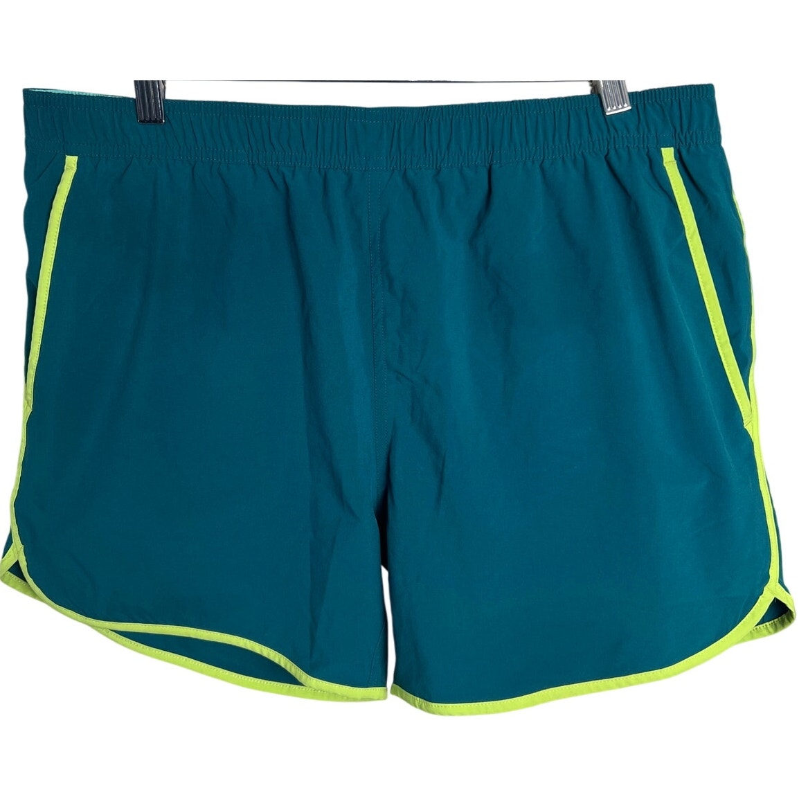 Bonobos Large High Inseam Green Stretch Shorts