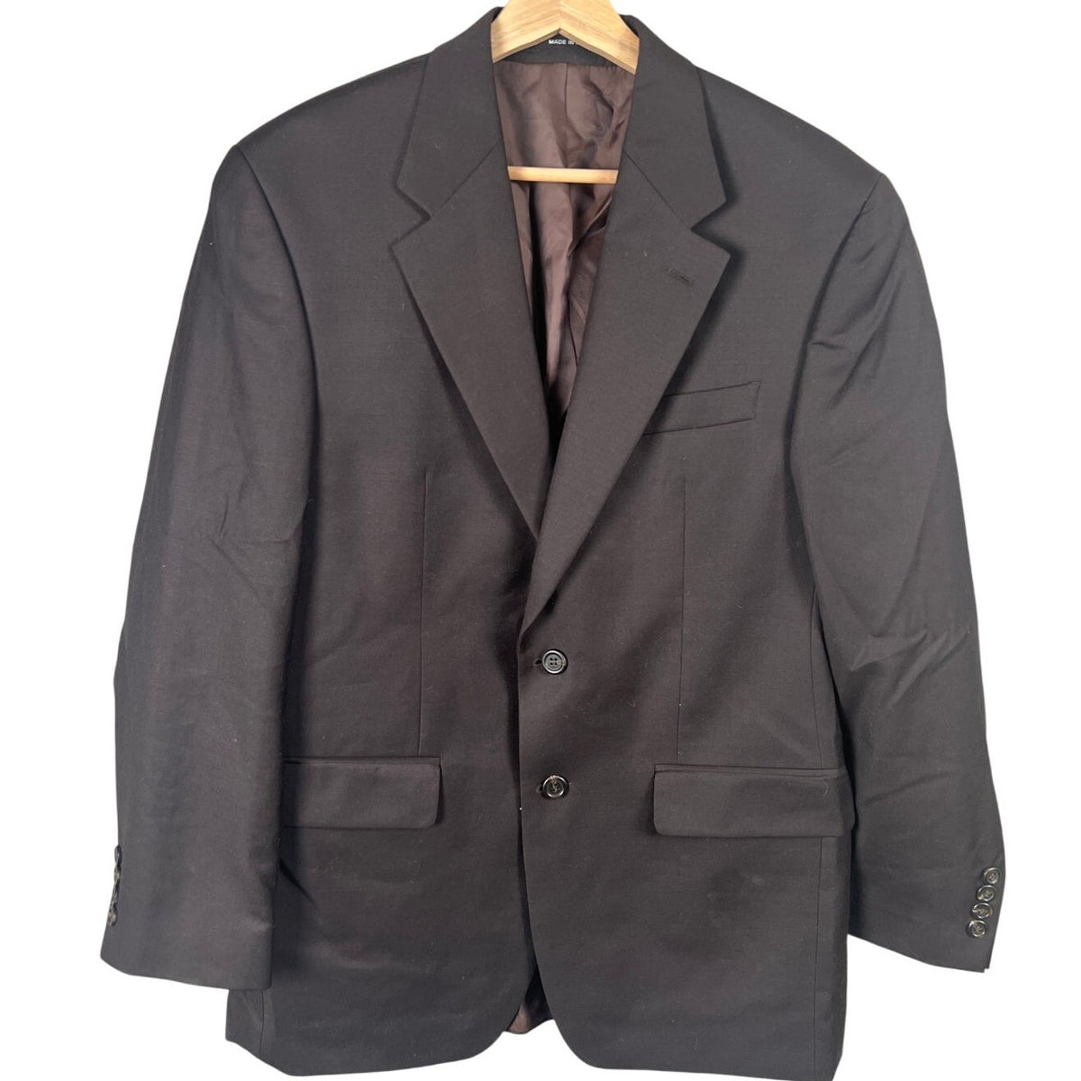 Ralph Lauren 100% Wool Made In India Blazer Size 38R 2 Button