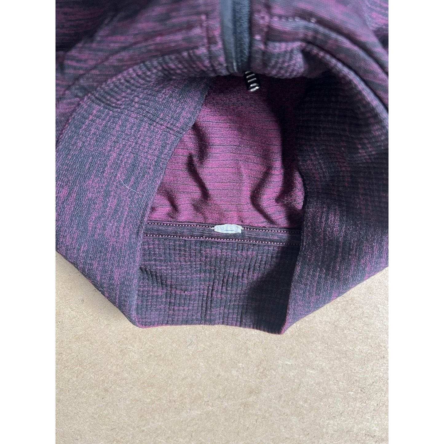 Lululemon Mens L Purple Pullover Mock Neck 1/4 Zip Knit Zipper Lightweight