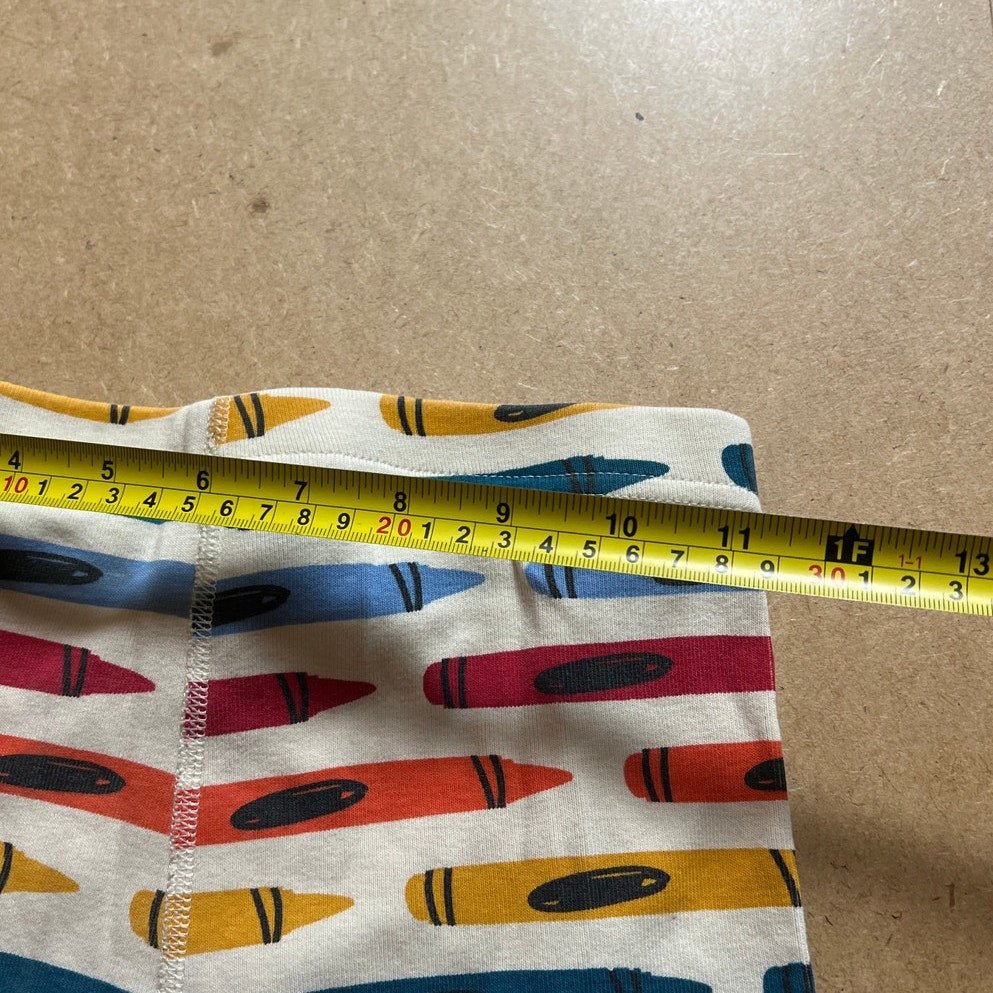 Hanna Andersson Organic Cotton Long John Crayon Pajama Set Size 14