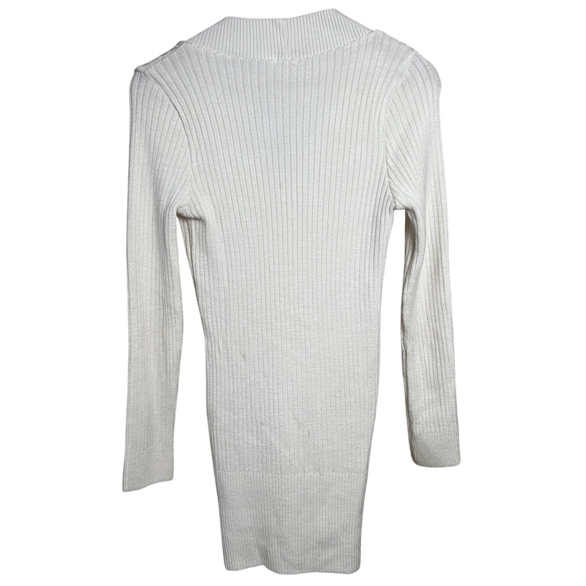 Hepa USA V-neck White Stretch Dress *Dimensions In Pictures*