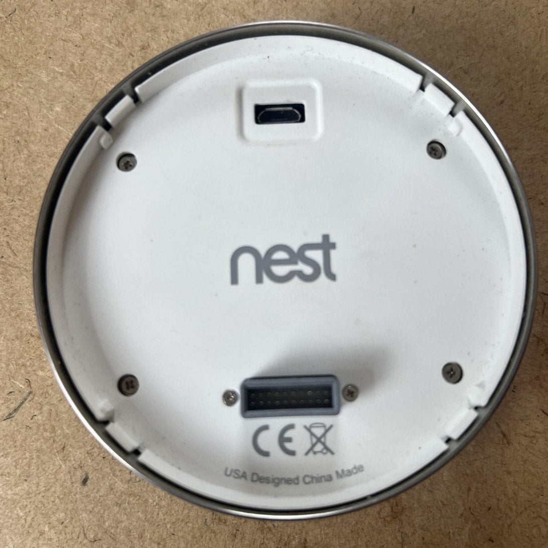Nest Thermostat Round Smart WiFi Silver Display Unit Only Made In China