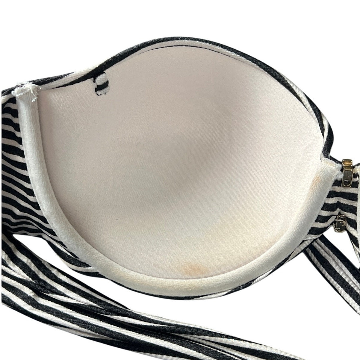 Victoria Secret Size 34DD Striped Bikini Top