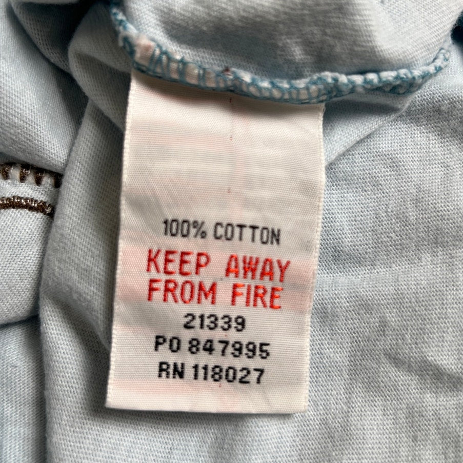 Mini Boden 5-6Y Boy Stripped Blue/White Dog Graphic  T-Shirt