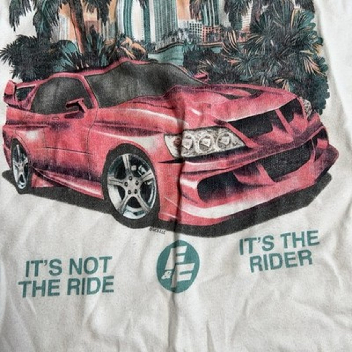 Abercrombie Kids Shirt Teens L White Crew Neck Tagless Fast & Furious Graphic
