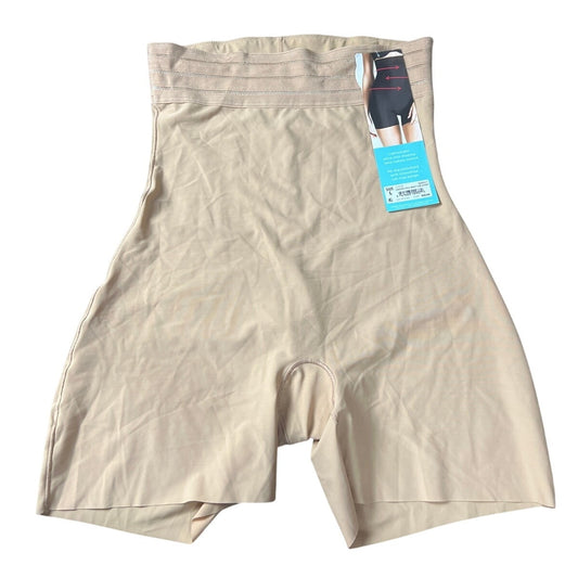 Spanx Assets NWT Size Large Nude  Shaping High Waisted Girl Shorts