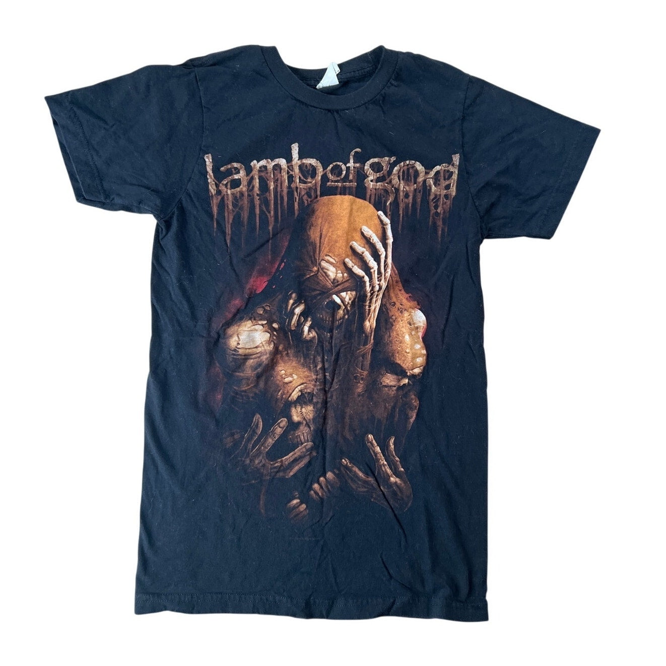 2012 Lamb Of God Band T Shirt Black Short Sleeve Mens Size Small