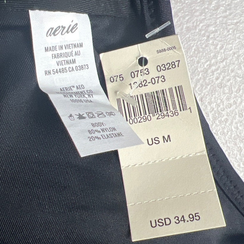 Aerie NWT Medium Swim Top Bow Tie Front