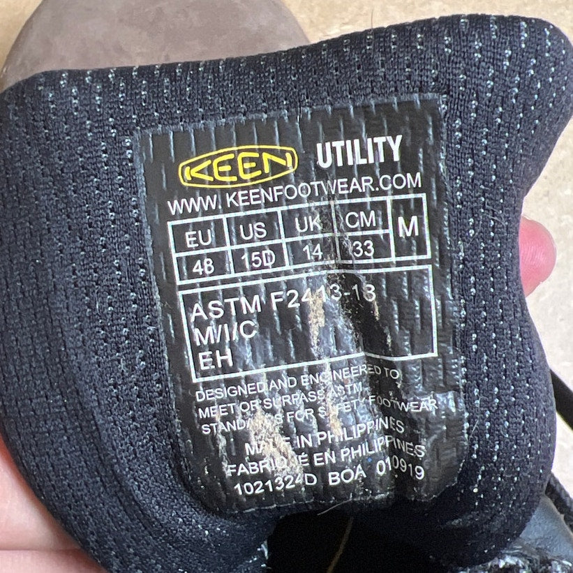 Keen Utility Cascade Brown Steel Toe Men Size 15