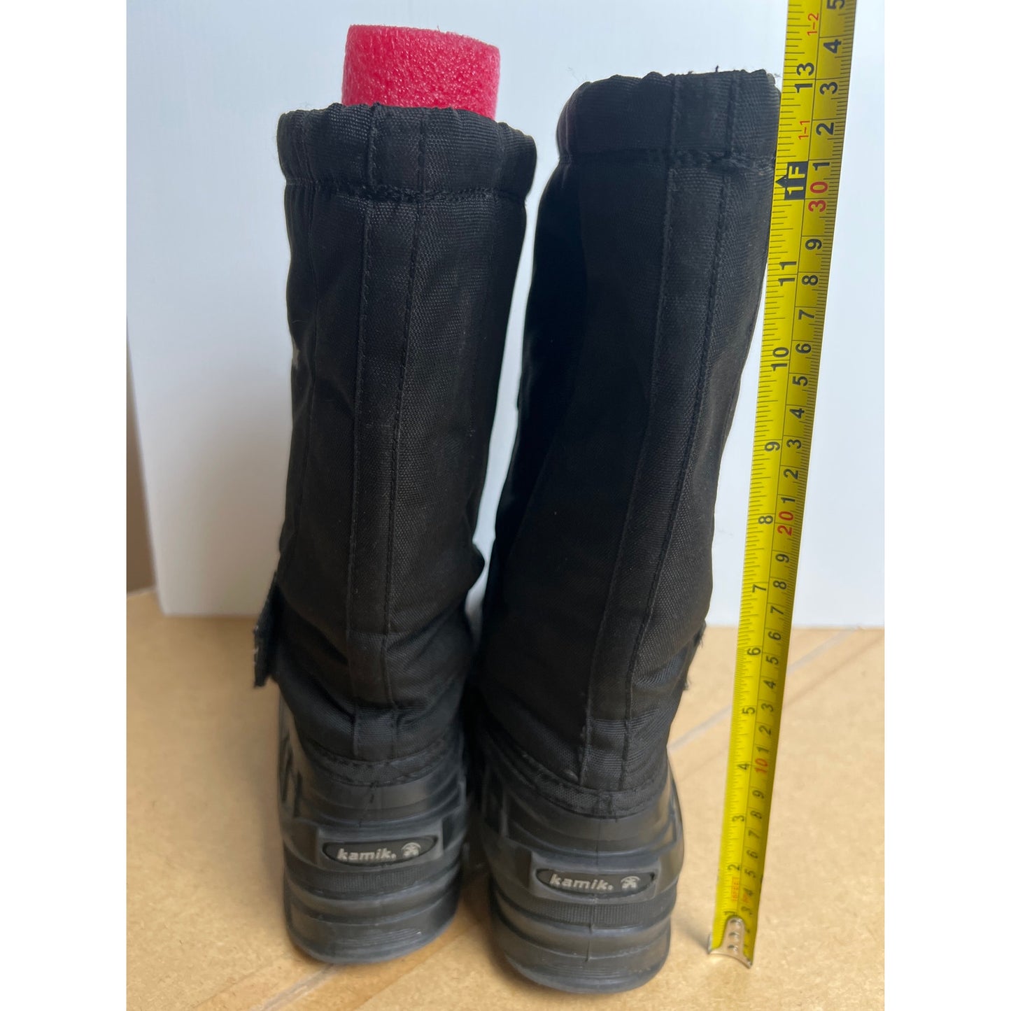 Kamik Greenwood Winter Snow Boots Men's Size 9 lack Water Resistant Felt Lined