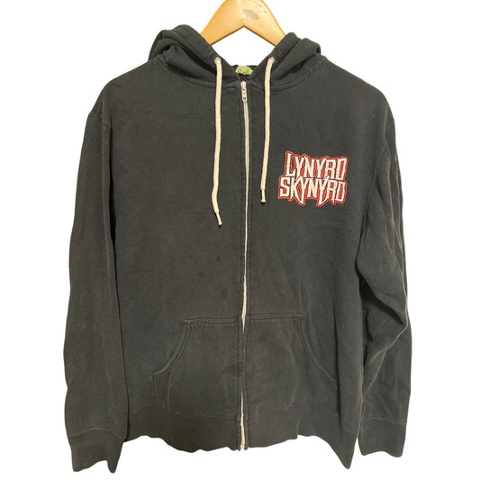 Lynyrd Skynyrd Black Zip Up Hoodie Tour 2016 Large