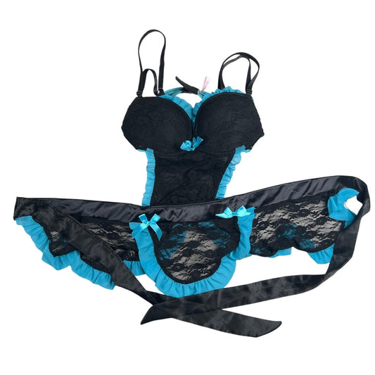 Native Intimate Sleepware Lace Tie 34B Nylon