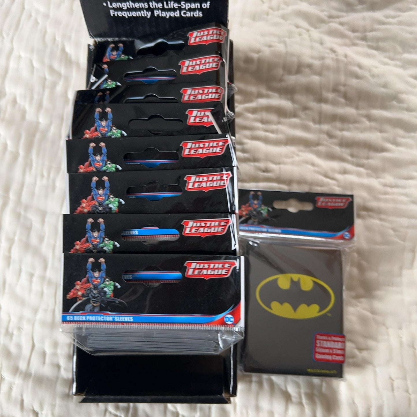 Ultra PRO Batman DC Logo Deck Protector Card Sleeves 65ct Standard Black Lot