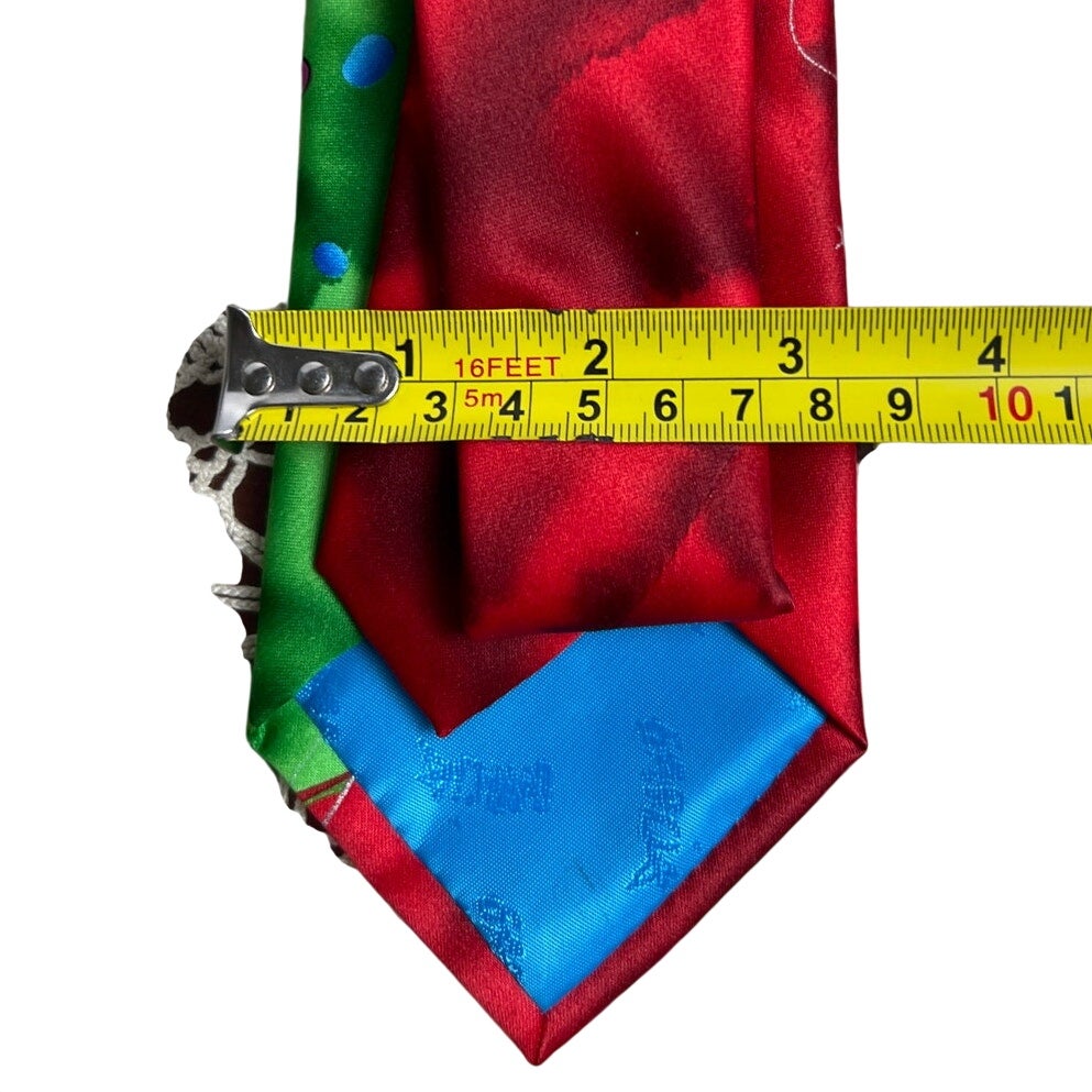 NWT Jerry Garcia Mens Designer Fashion Party Holiday Tie Colorful Red Green Blue