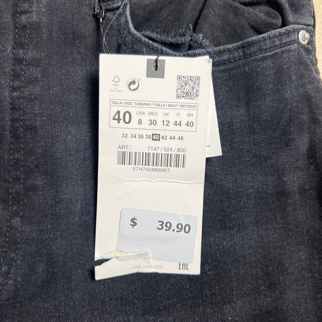 NWT Zara Black High Rise Skinny Jeans Size 8
