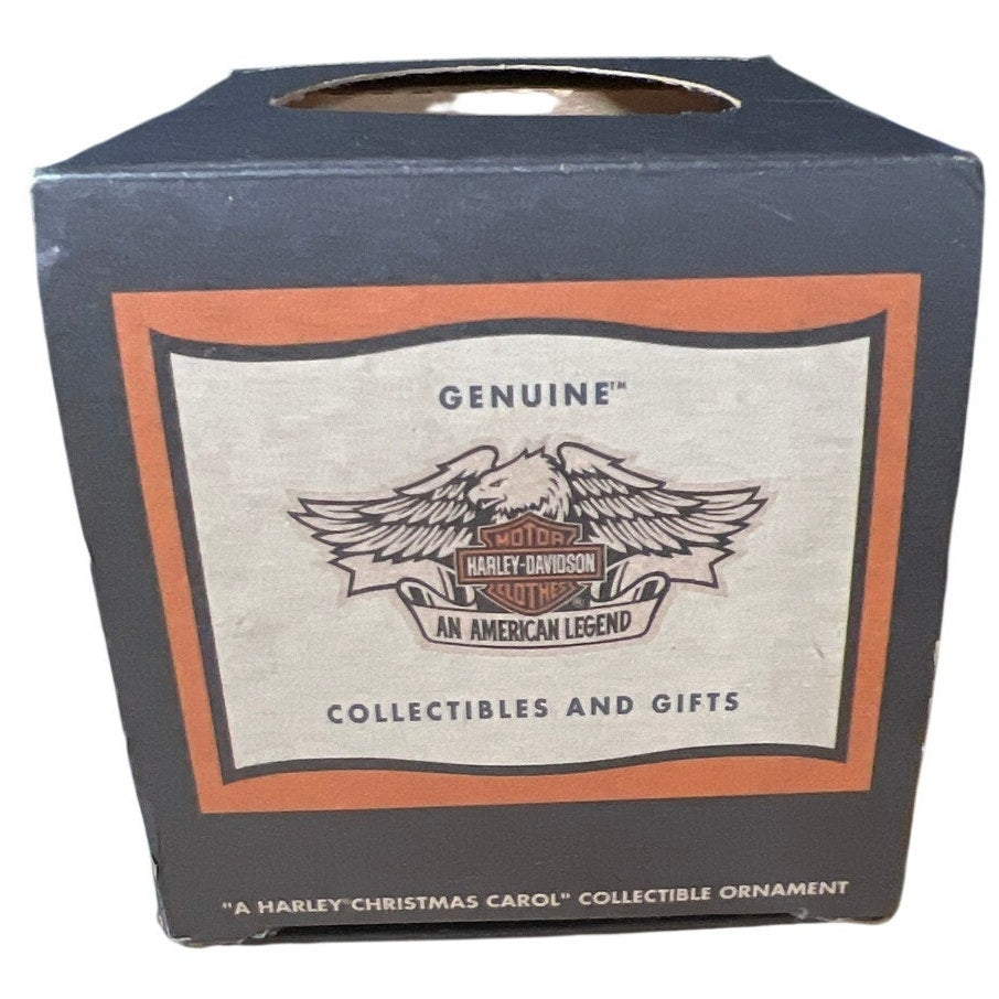 NIB 2000 Harley Davidson Clause Christmas Carol Limited Edition Bulb Ornament