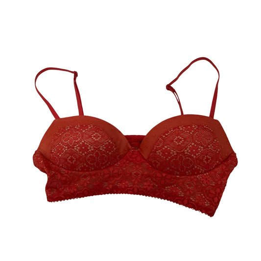 VICTORIA'S SECRET BODY BY VICTORIA PINK LACE LINED Padded BRA Small S