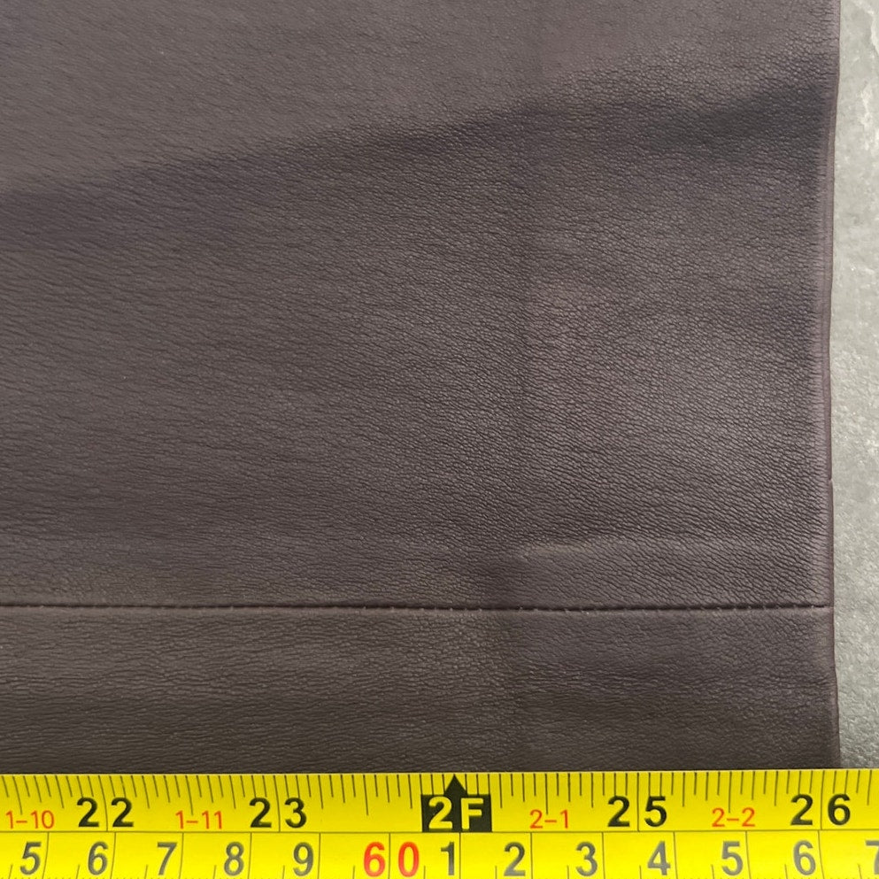 VINCE Lamb Leather Pants Womens Medium Black Low Rise Slim Straight Leg