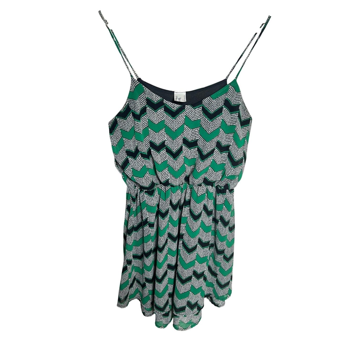 Audrey 3 + 1 Green Above Knee Mini Dress *Dimensions In Pictures*