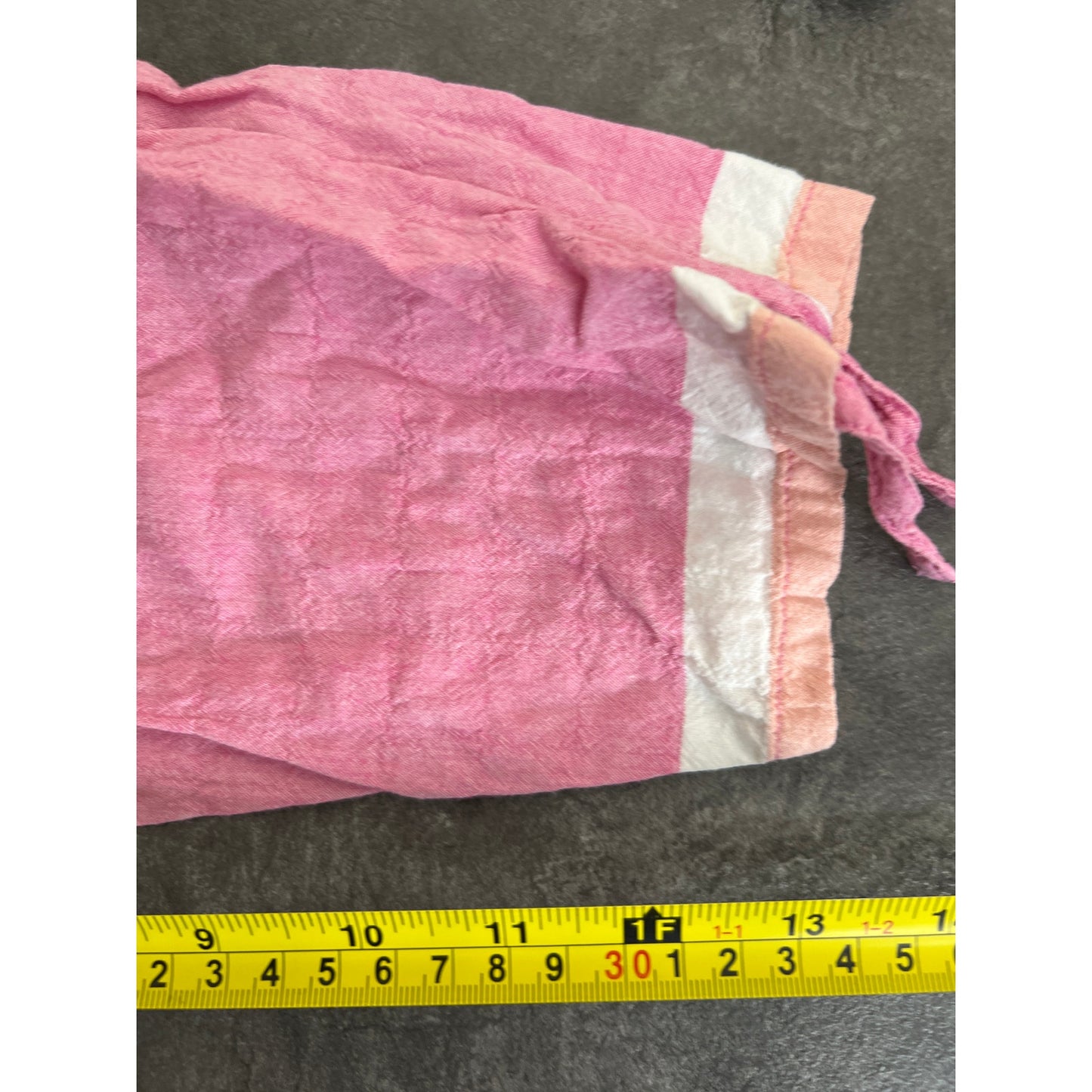 Habitat Clothes To Live in Medium Pink Stripped Cotton Top