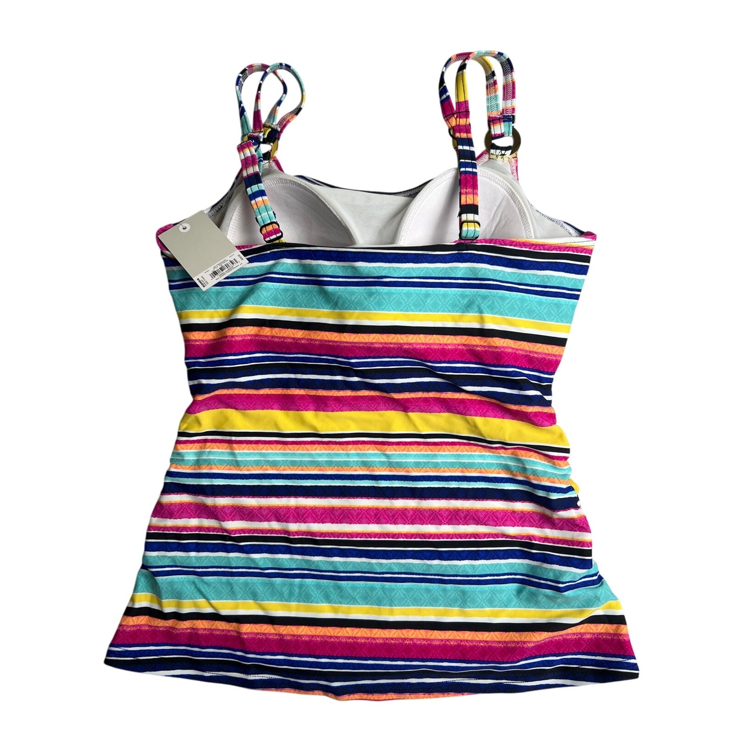Croft & Barrow Striped Tankini Swimsuit Top Small S - NWT