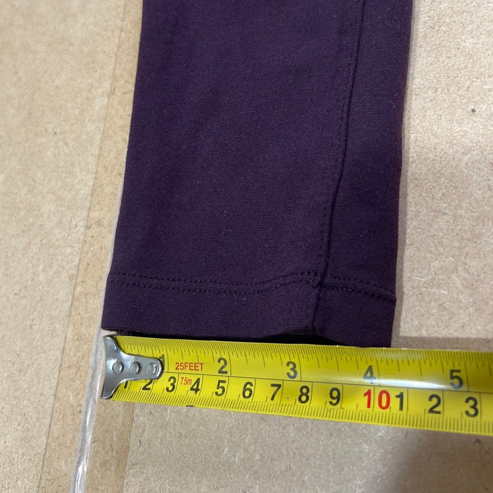 Liverpool Pants Womens 4 Purple Gia Glider Aubergine Skinny Stretch Ponte