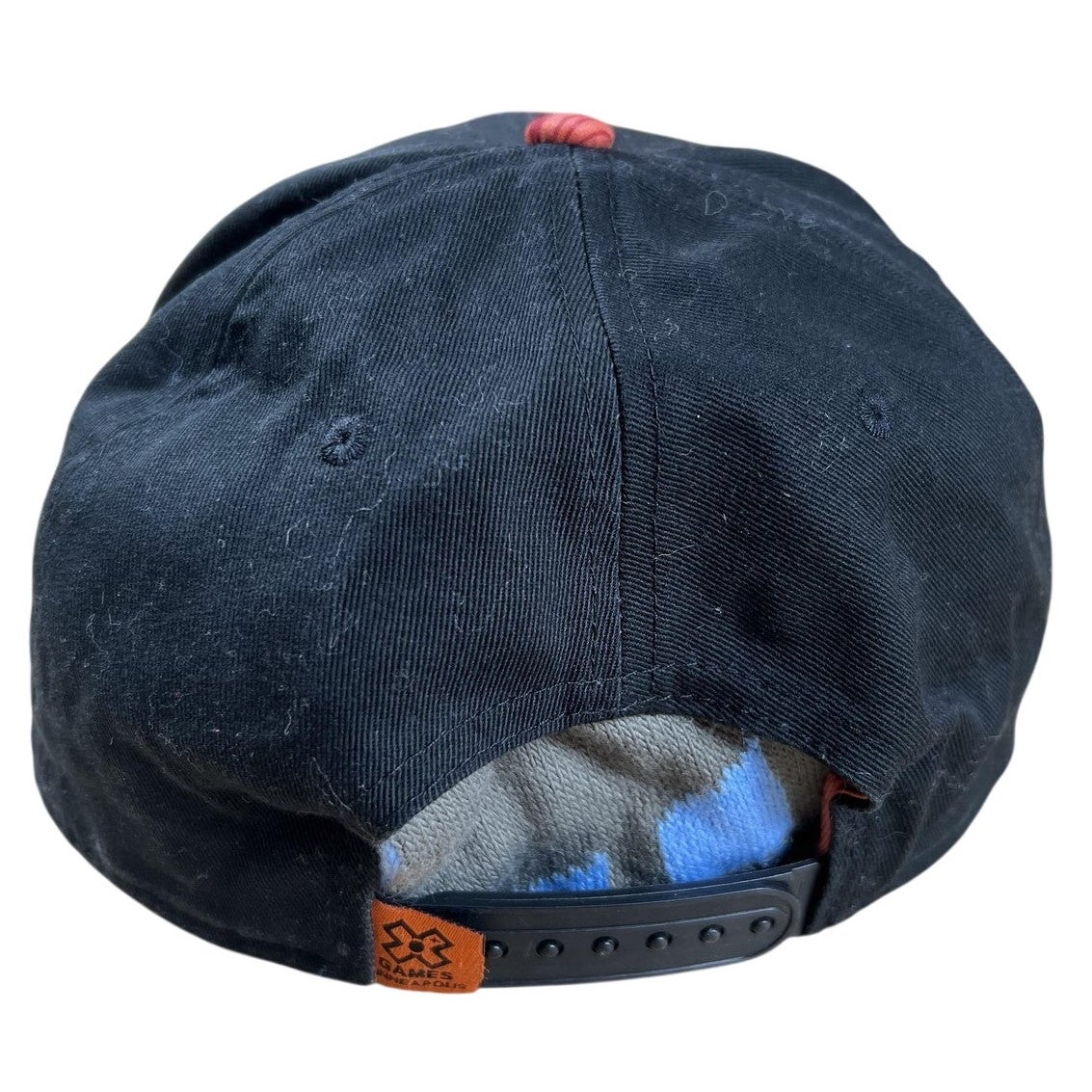 Ultimate Athletic Sportswear Hat Cap Snap Back Mens One Size Black Striped