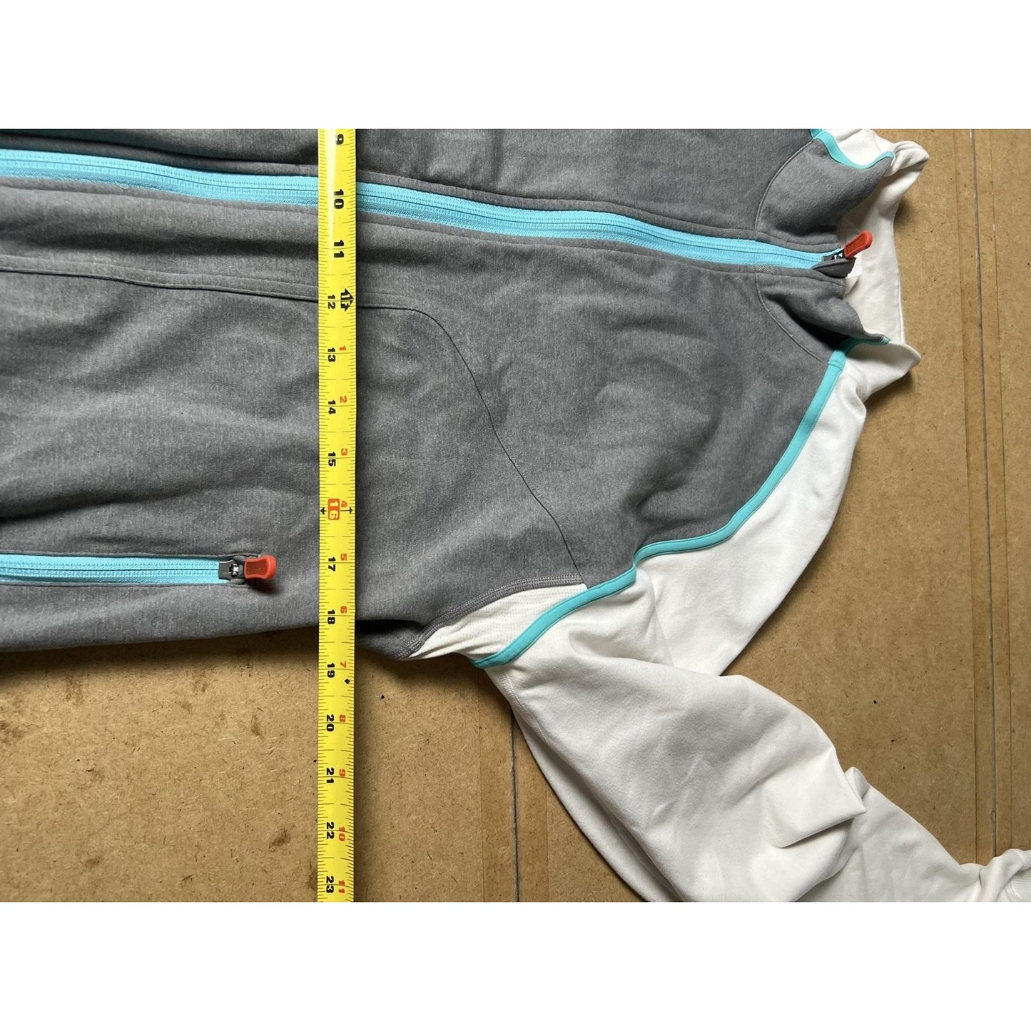 Lululemon Sweater Mens L Gray Full Zip Mock Neck Fleece Pockets Zipper