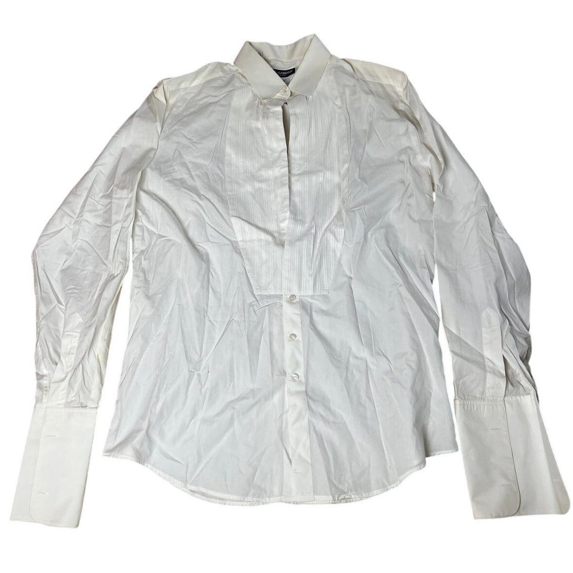 Dolce & Gabbana Martini White Tuxedo Button-Up Long Sleeve Men 40