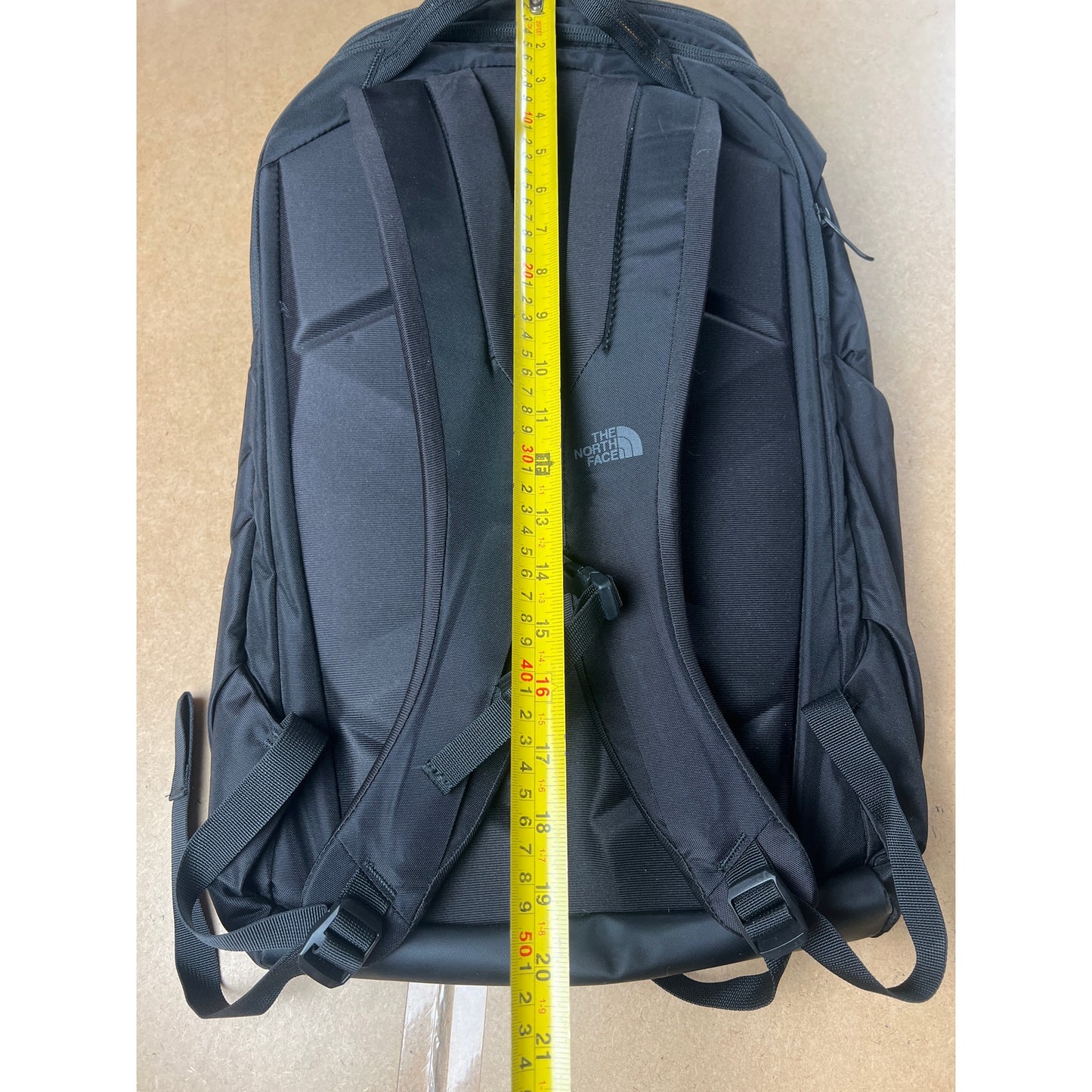 The North Face Jester Backpack Grey Yellow Laptop Sleeve Hiking School Daypack