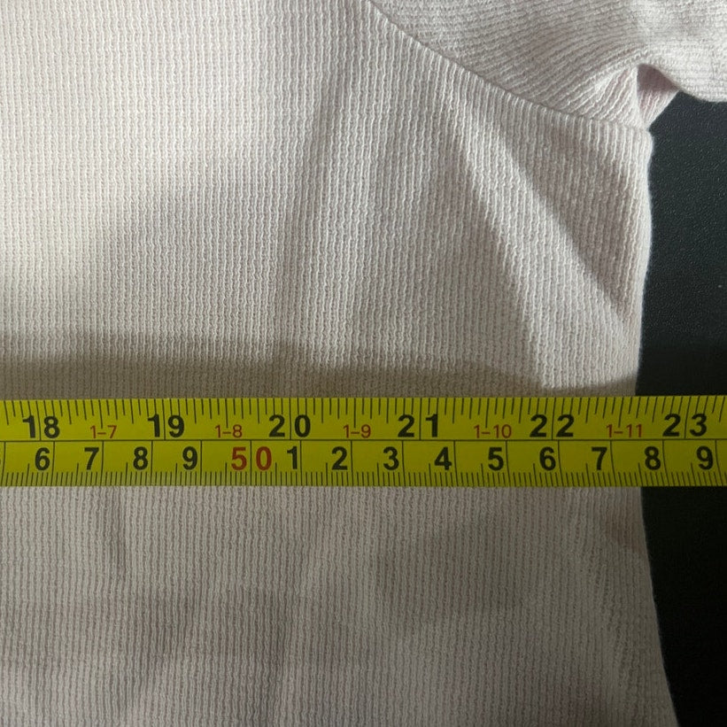 Prairie Cotton Size Large Made in USA 100% Cotton Pink Long Sleeve