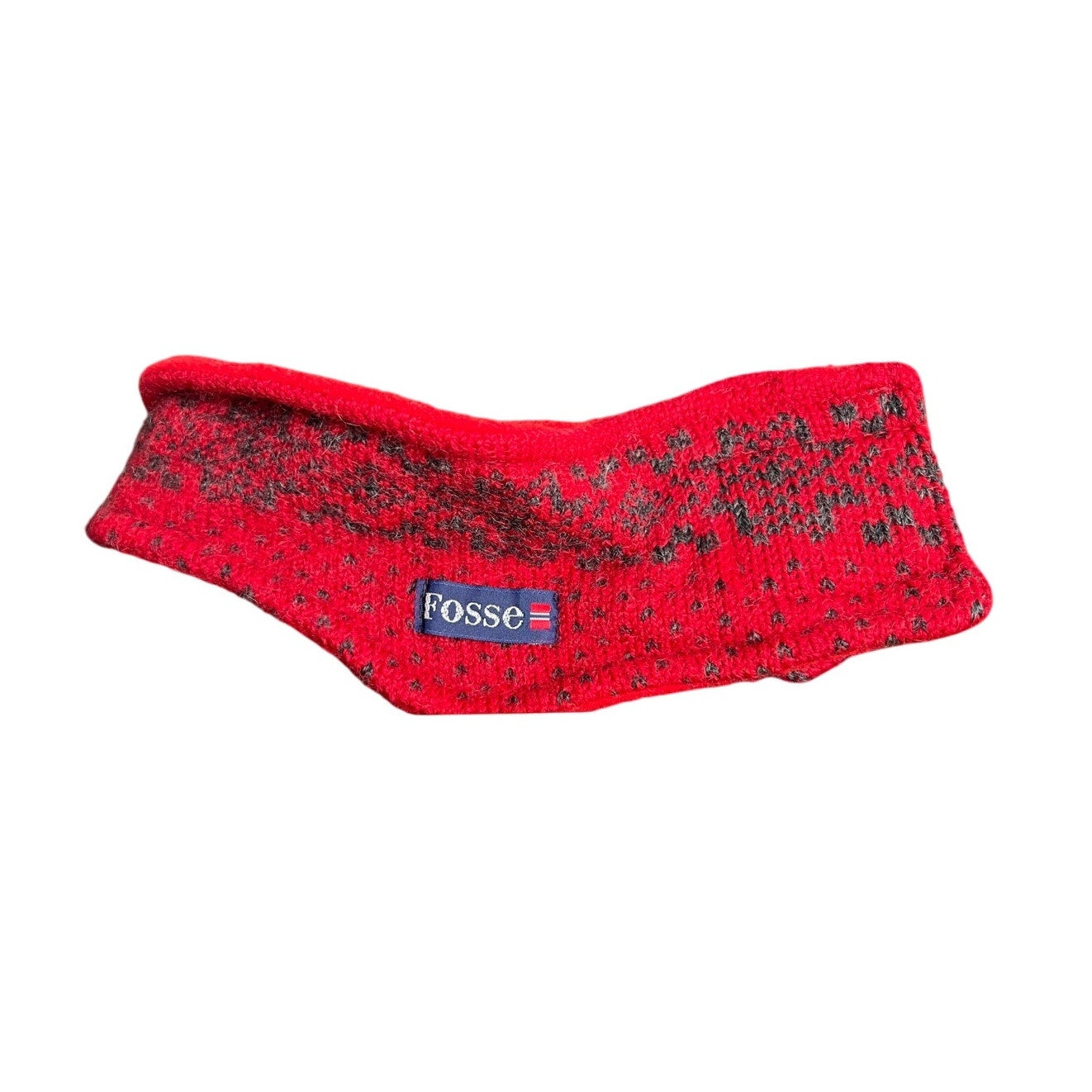Fosse Red One Size Fleece Headband