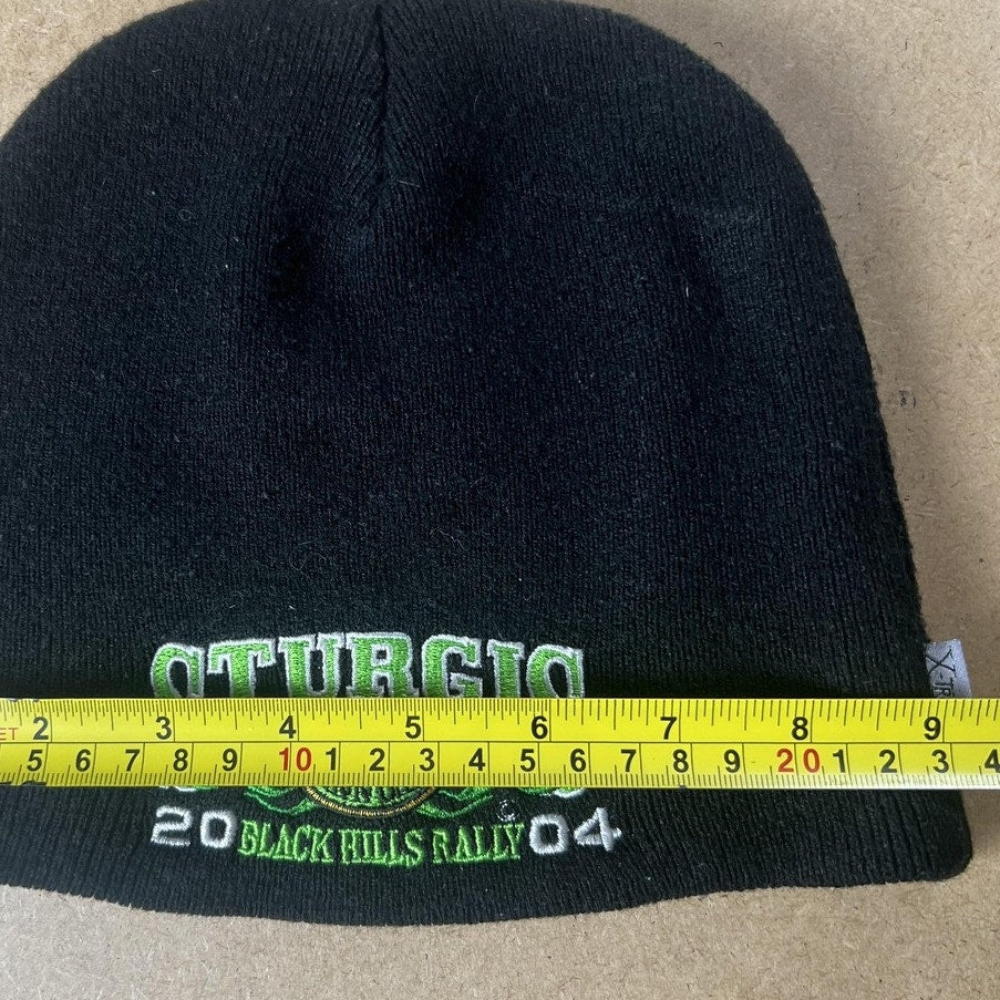 Vintage Xtreme Sturgis Beanie Hat Mens One Size Black 2004 Black Hills Rally